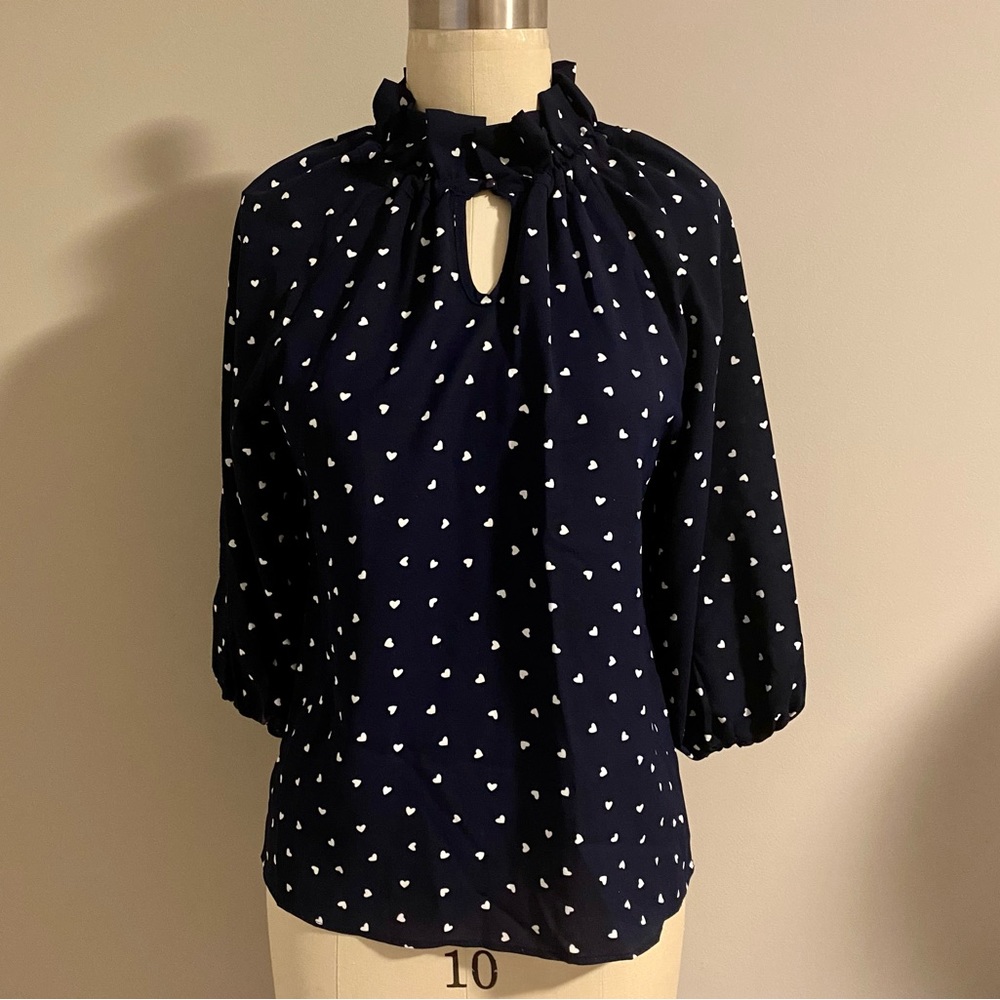 Ruffle collar blouse